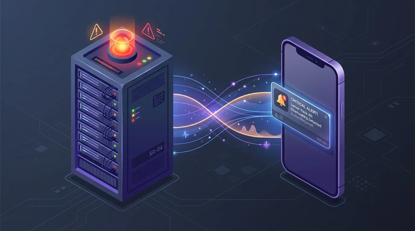 Automatisiertes Server Monitoring Diagramm